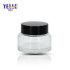 Cosmetic Container High Quality Luxury Cosmetic 50g 30g Frosted Cream Jar with Black Cap