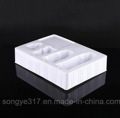 White Cosmetic Plastic Packaging Tray