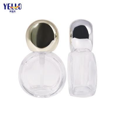 Round Multi-Function OEM/ODM Glass Small Lotion Bottle with Silver Pump