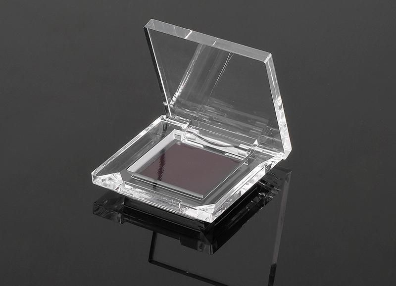 Empty Square 1.5g Single Hole Clear Single Eyeshadow Packaging