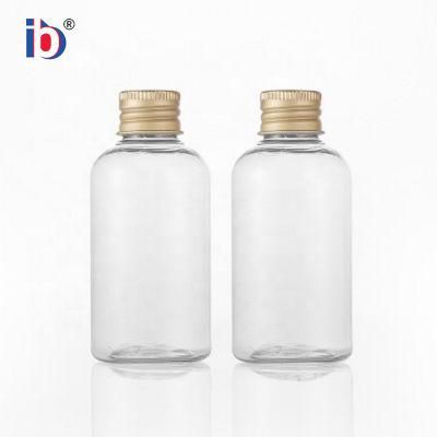 Golden Lid Plastic Round Luxury Travel Cosmetic Bottle for Children Cream and Lotion