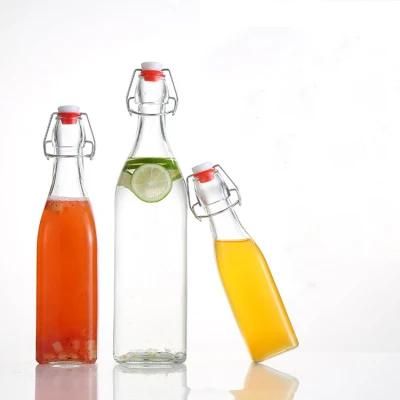 500ml 750ml Swing Top Glass Bottles Airtight Seal Homemade Soda Storage Bottles