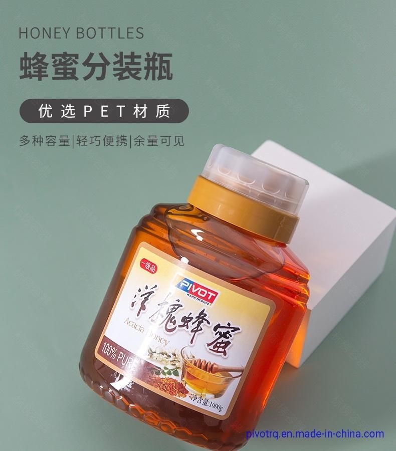 1000g 500g 360ml 720ml Plastic Pet Honey Syrup Beverage Jam Bottle