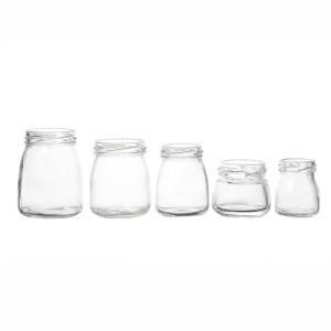 Various Capacity High Quality Clear Empty Round Glass Jar Available OEM/ODM