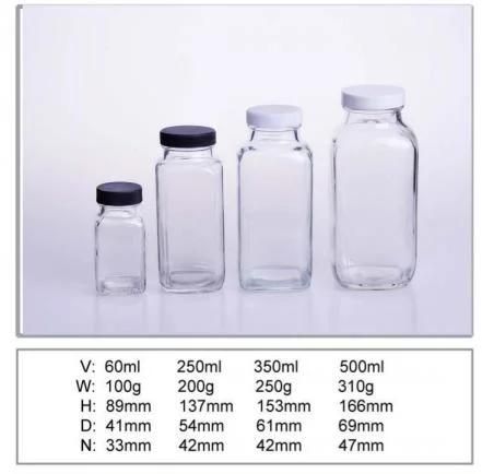 OEM Glass Bottle Fruit Juice Bottle Beverage Cold Drink Glass Bottle with Aluminum Cap