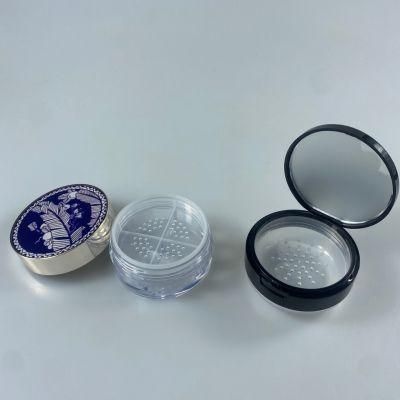 Round Transparent Powder Box Set Makeup Honey Powder Empty Box Packaging Materials