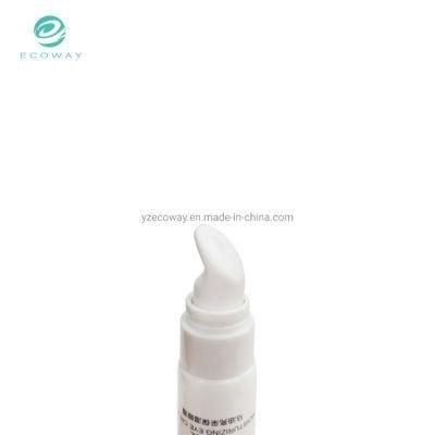 White Empty Plastic Cosmetic Eye Cream Soft Tube 15ml with White Cap