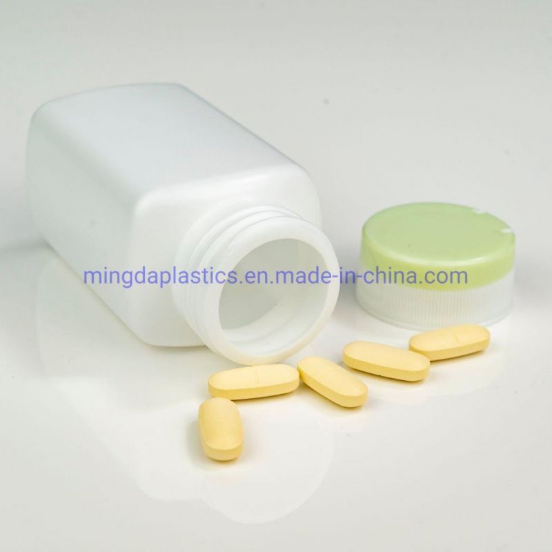 Manufacturer HDPE 180ml Square Plastic Medicine/Food Products Packaging Bottle