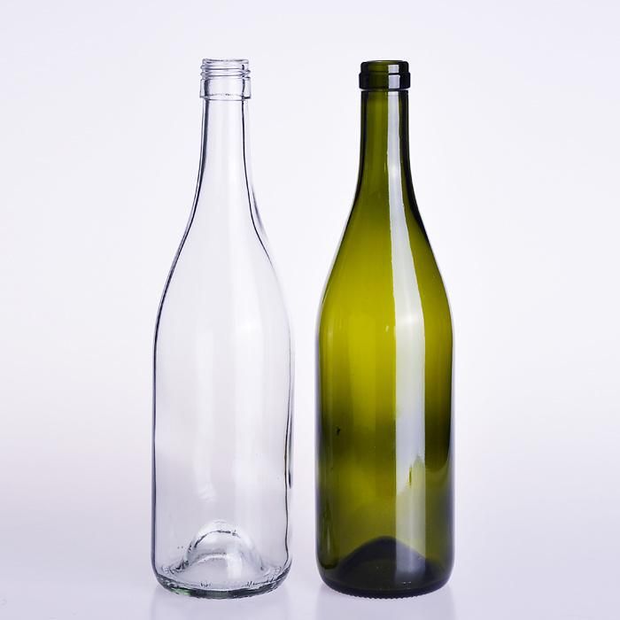 Round Spirit Bottle 750ml Wine Glass Bottle