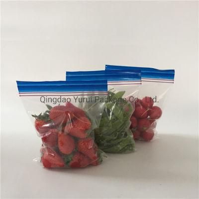 LDPE Transparent Writeable Reclosable Zipper Grip Seal Bag