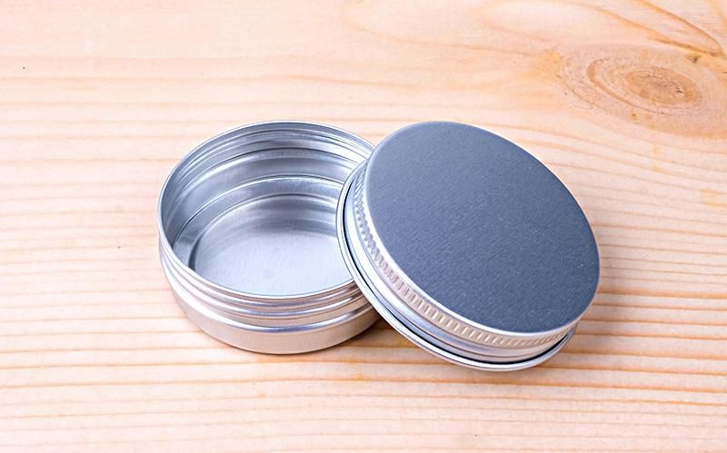 in Stock Cosmetic 5ml 10ml 30ml 50ml 60ml 80ml 100ml 200ml 300ml Round Tin Box Container Wax Can Aluminum Jar with Screw Cap