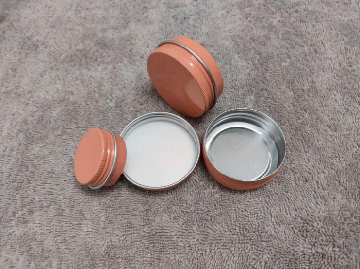 Round Matte Black Cosmetic Beard Oil Hair Wax Skin Care Cream Aluminum Jar