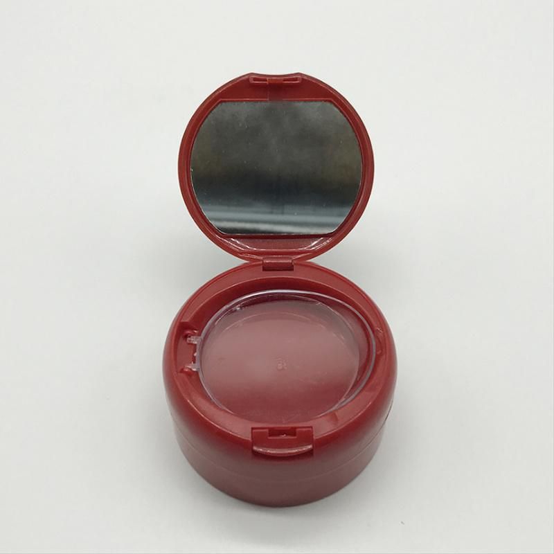 Empty Round Plastic Loose Powder Case with Sifter Empty Makeup Powder Case with Puff