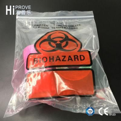 Ht-0725 Customized Biohazard Specimen Medical Lab Bags