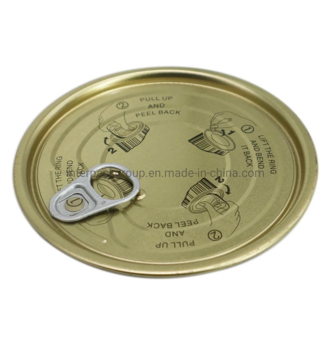 Tinplate Eoe Easy Open Lid for Food Can End Easy Open Lid