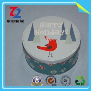 Custom Round Food Tin, Metal Tin (D170mm*75mm)