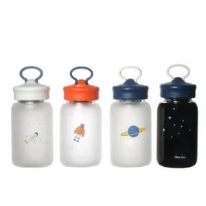 Hot Sale Fashion Empty Clear Round Durable Glass Beverage Bottle 350ml