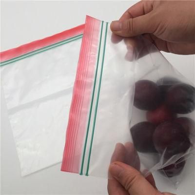 Transparent Reusable Gallon Plastic PE Zipper Bag Food Sandwich Storage Freezing Zip Lock Bags for Packaging