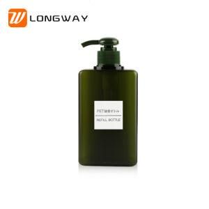 Plastic PETG 280ml Dark Green Bottle with Lotion Pump