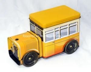 Vintage Design Empty Car Shape Music Candy Tin Box Truck Shaped Music Tin