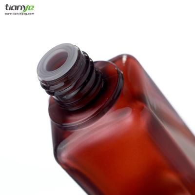 50 Ml Gradient Ramp Square Pet Essence Bottle for Cosmetics