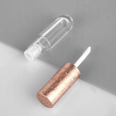 Wholesale Empty Unique Cap Golden Cosmetic Lipgloss Container Lip Gloss Tubes with Wands