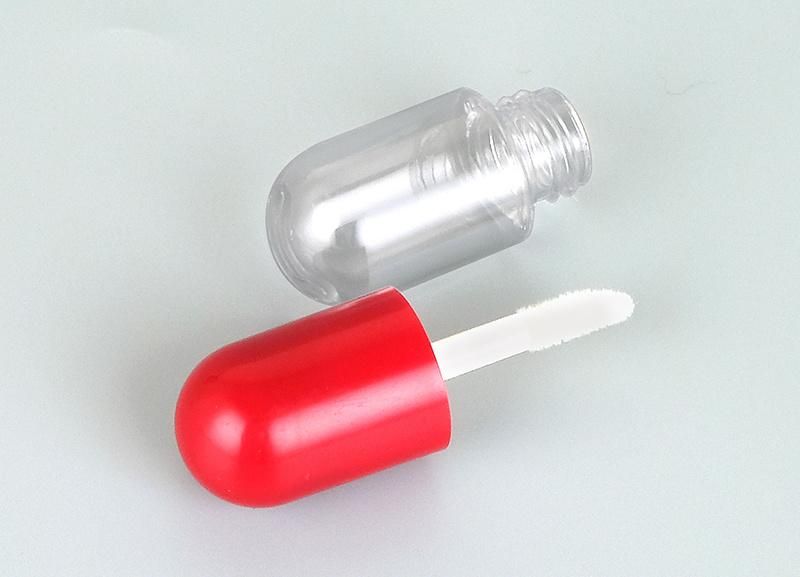 in Stock Mini Capsule 3ml 4ml Popular Cute Kid Cosmetic Liptint Bottle Round Lip Gloss Tubes