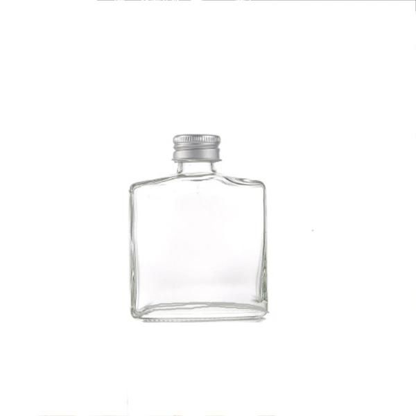 200ml Flat Frosted Beverage Water Milk Tea Juice Glass Bottle with Screw Cap