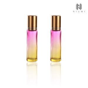 10ml Roll on Bottle Gradient Color Glass Roller Bottle Stainless Steel Beads Perfume Bottle