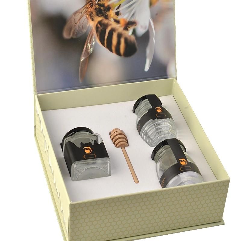 Custom Cardboard Magnetic Packaging Box Luxury Printing Honey Gift Box