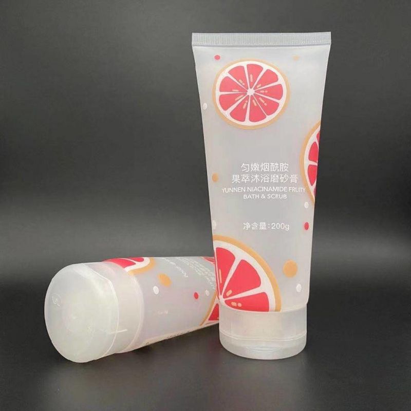 200ml Plastic Tube with Offset Printing Soft LDPE Cosmetic Plastic Face Wash Cream Tube Packaging