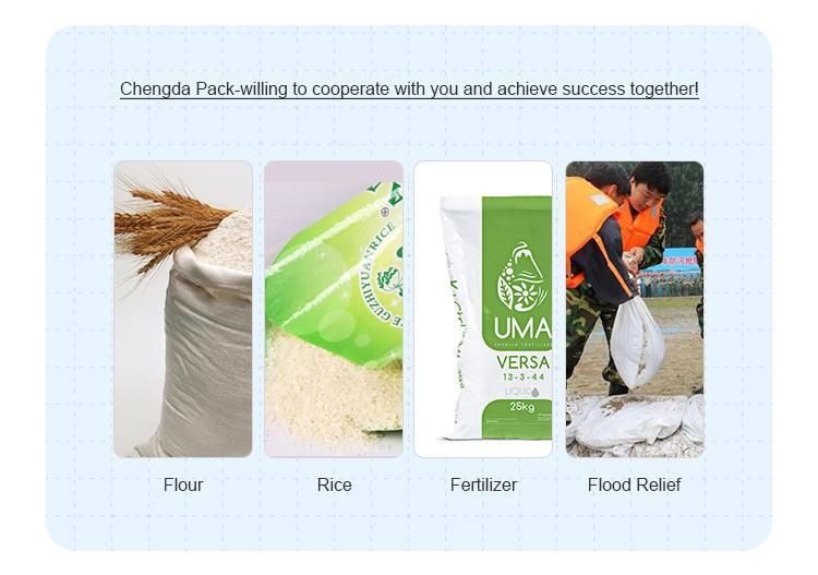 China Manufacturer Plastic Laminated 25kg 50kg Sack Polypropylene Woven Packing Bag Sacks of Feed Rice