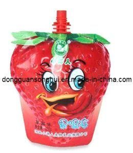 Plastic Juice Spout Bag/Special Shaped Spout Bag for Fruit Juice