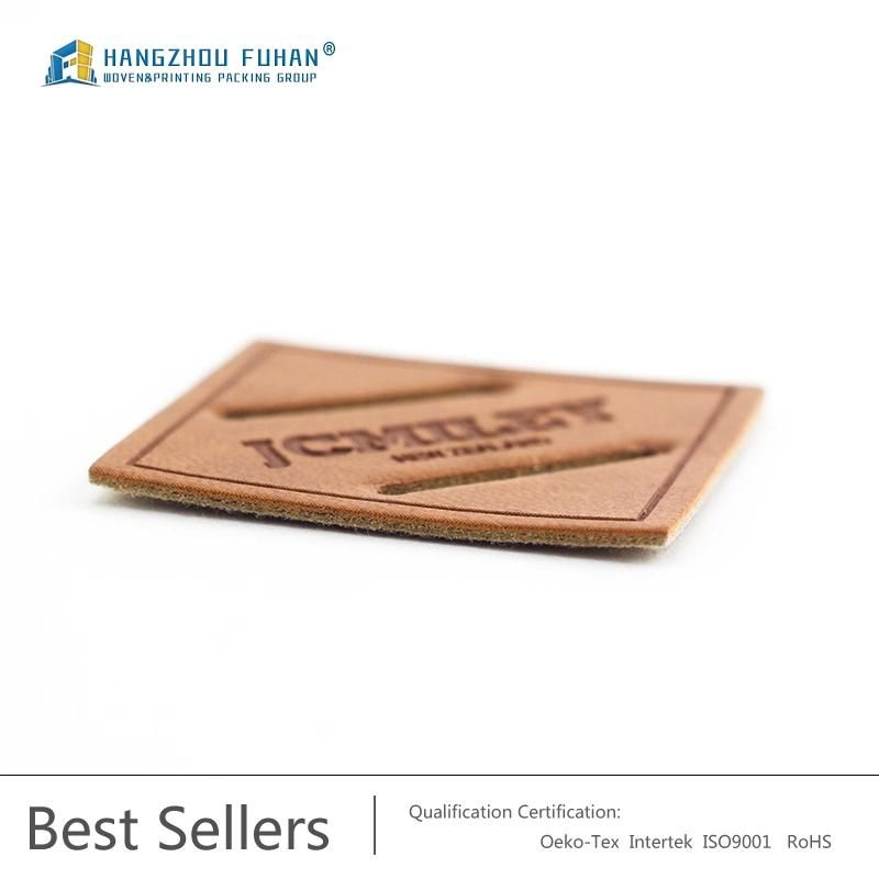 Customized Square Thin Cutout Leather Label