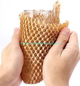 12&quot;X128&prime; Honeycomb Cushioning Wrap Perforated-Packing 1 Rolls 128 FT Honeycomb Wrap Roll with 20 Fragile Sticker Labels Packing Honeycomb Wrap