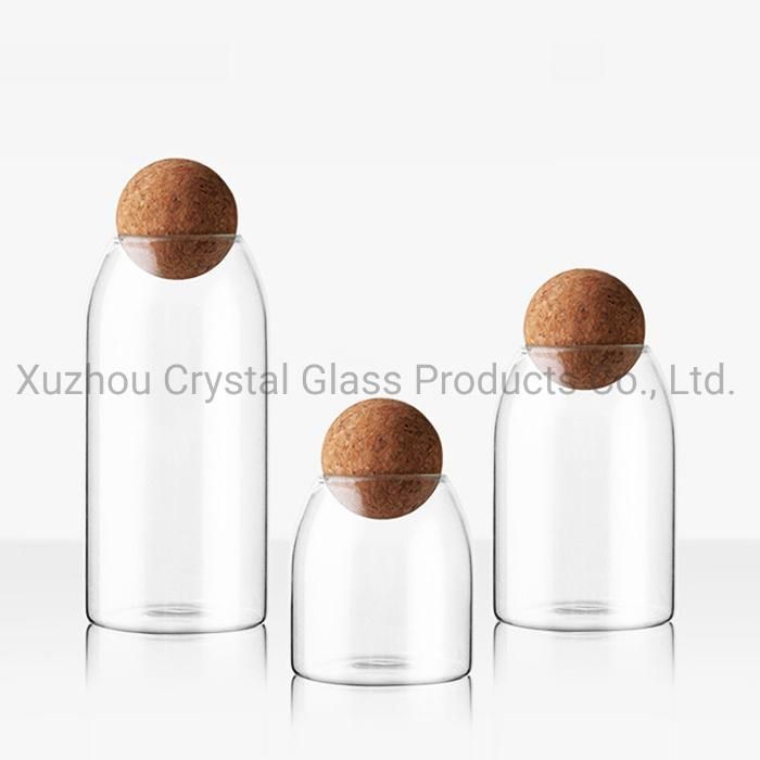 800ml 1000ml 1200ml Kitchen Grain Food Storage Glass Jar Sealed Container with Ball Cork