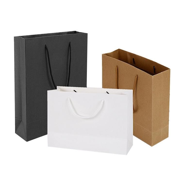 Wholesale White Customized Printed Shopping Packaging Paper Bag