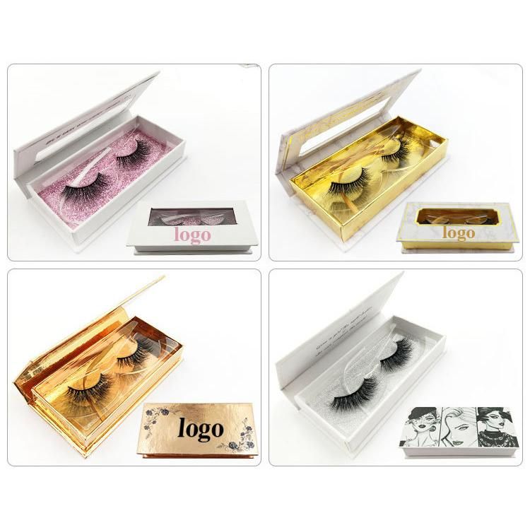 Customized Printed Luxury Cardboard Eyelash Packaging Box