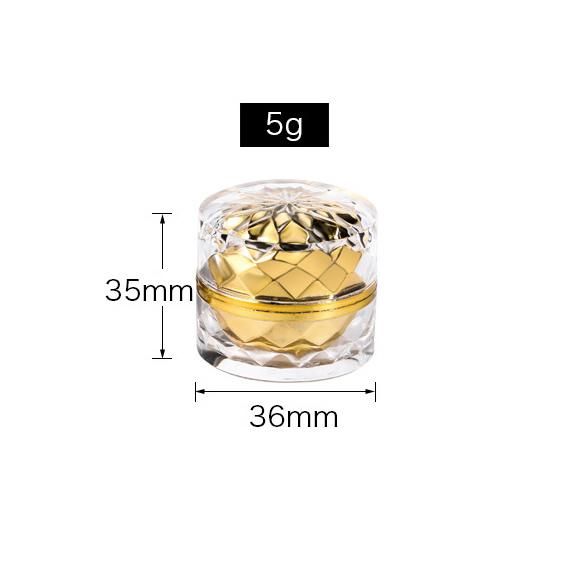 in Stock Factory Supply High Quality Mini Luxury Empty 5g Double Wall Round Empty Plastic Jar