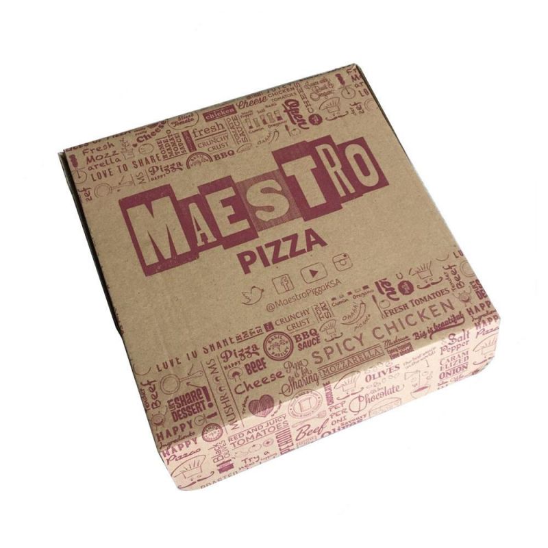 Flexo Printed Kraft Paper Food Packaging Box