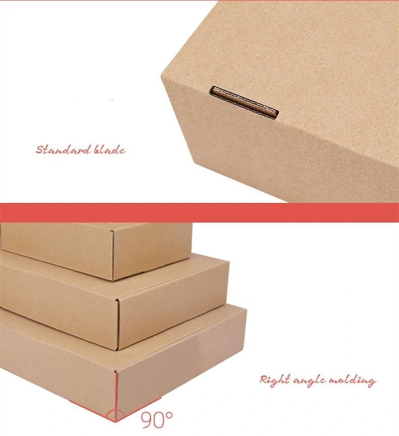 Custom Logo Kraft Paper Recycle Corrugated Paperboard Package Box