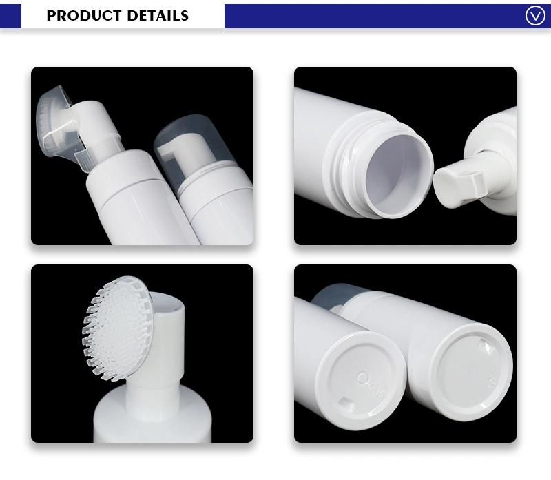 High Quality 100ml 120ml 150ml 200ml White Pet Foam Bottle with Brush