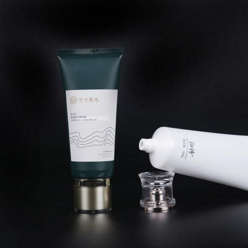 Biobased Empty Clear Cosmetic Soft Squeeze Tube Packaging