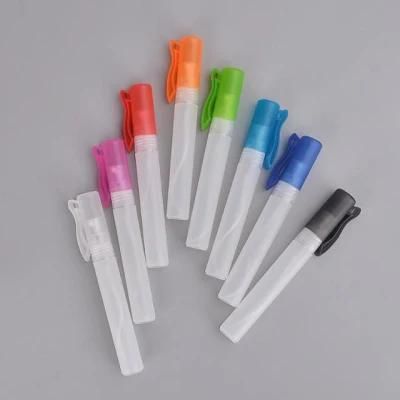 Wholesale 5ml 8ml 10ml Mini Pen Spray Bottle PP Plastic Perfume Bottle with Sprayer