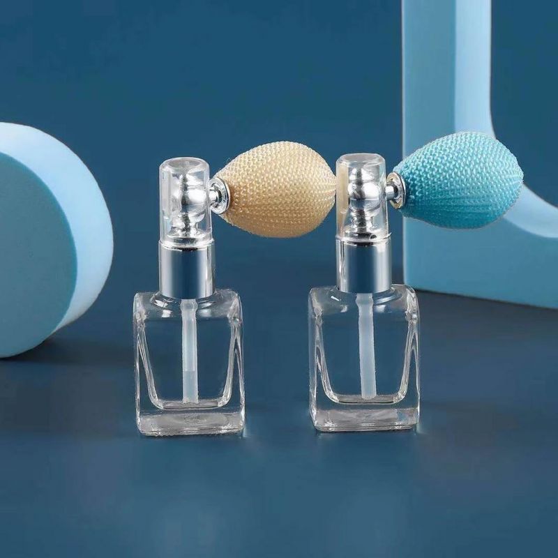 8ml/10ml Custom Logo Makeup Glitter Powder Sprayer Bottle Thick Glass Square Spraying Tool Hair Spray Bottle