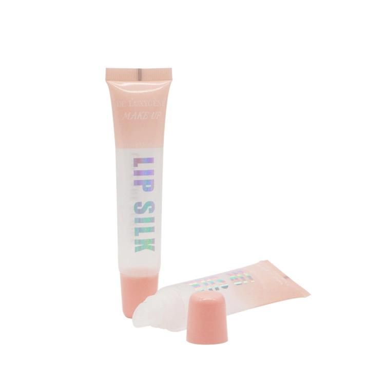 Transparent Soft Plastic Squeeze Lip Gloss Packaging Tubes