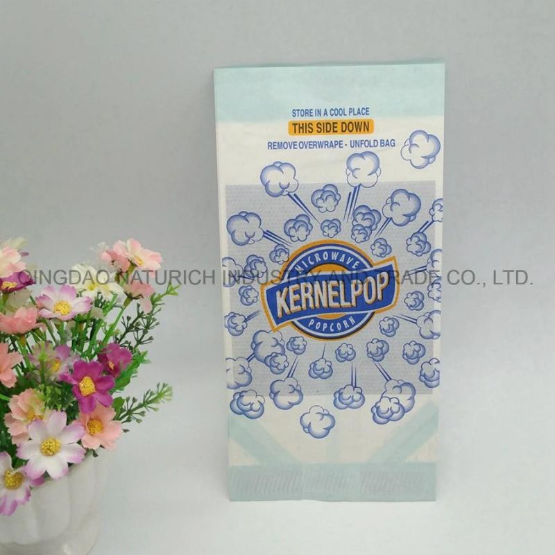 High Quantity Kraft Microwave Popcorn Paper Box Bag Factory