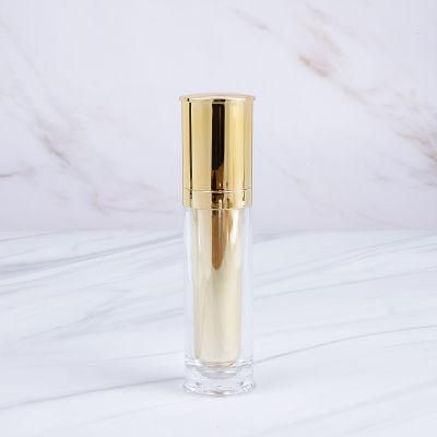 in Stock Gold Silver 30ml 50ml 80ml Korean Style Luxury Cosmetic Packaging Empty Toner Bottle Plastic Lotion Pump Bottles