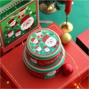 Wholesale Round Candy Chocolate Gift Metal Tin Box for Birthday Party