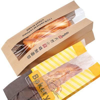 Heat Sealed Laminated Material Material and Moisture Proof Feature Kraft Paper Bag with Window